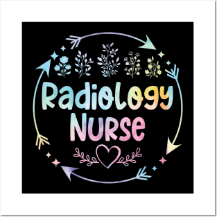 Radiology Nurse cute floral watercolor Posters and Art